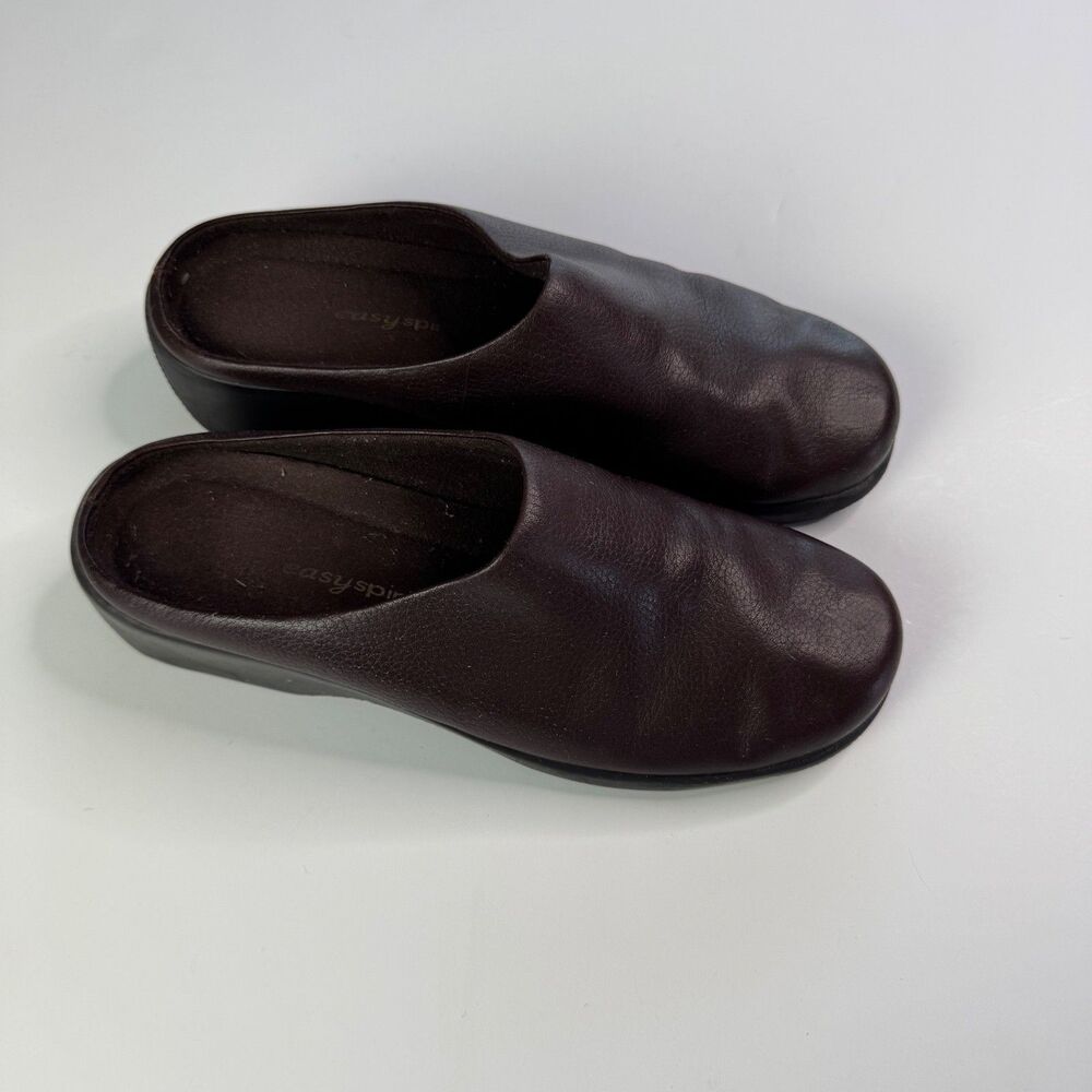 Easy Spirit Women's Slip On Shoes Size 8 Brown Casual/Dress Leather